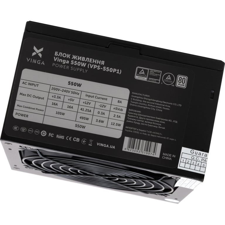Блок живлення Vinga 550W (VPS-550P1) - фото 8