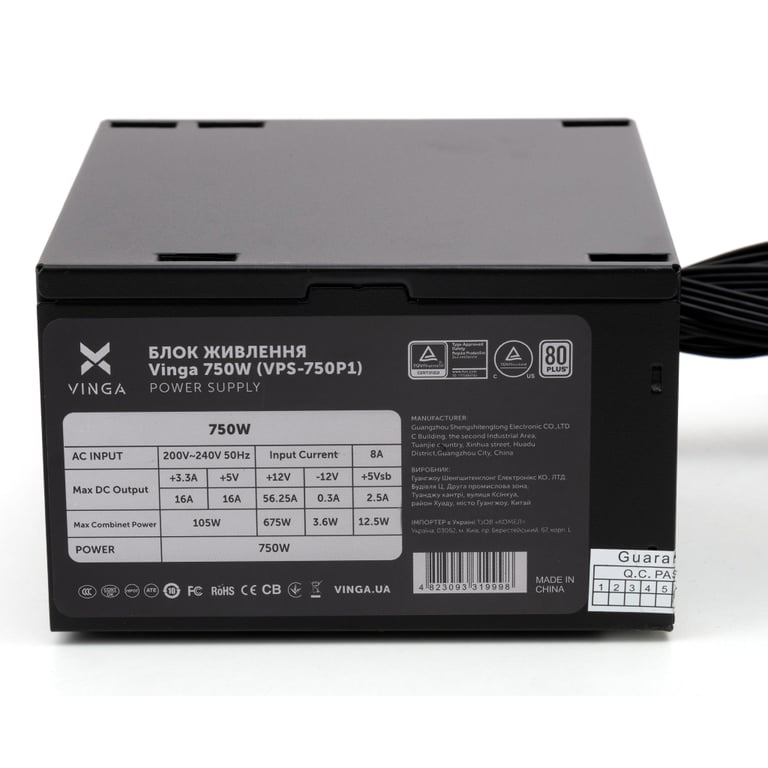 Блок живлення Vinga 750W (VPS-750P1) - фото 7