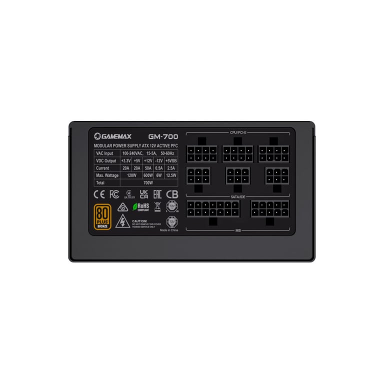 Блок живлення Gamemax 700W (GM-700 Modular) - фото 6