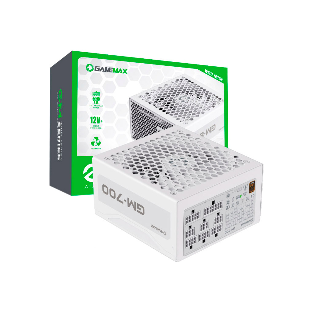 Блок живлення Gamemax 700W (GM-700 Modular white) - фото 10 Блок живлення Gamemax 700W (GM-700 Modular white) - фото 10