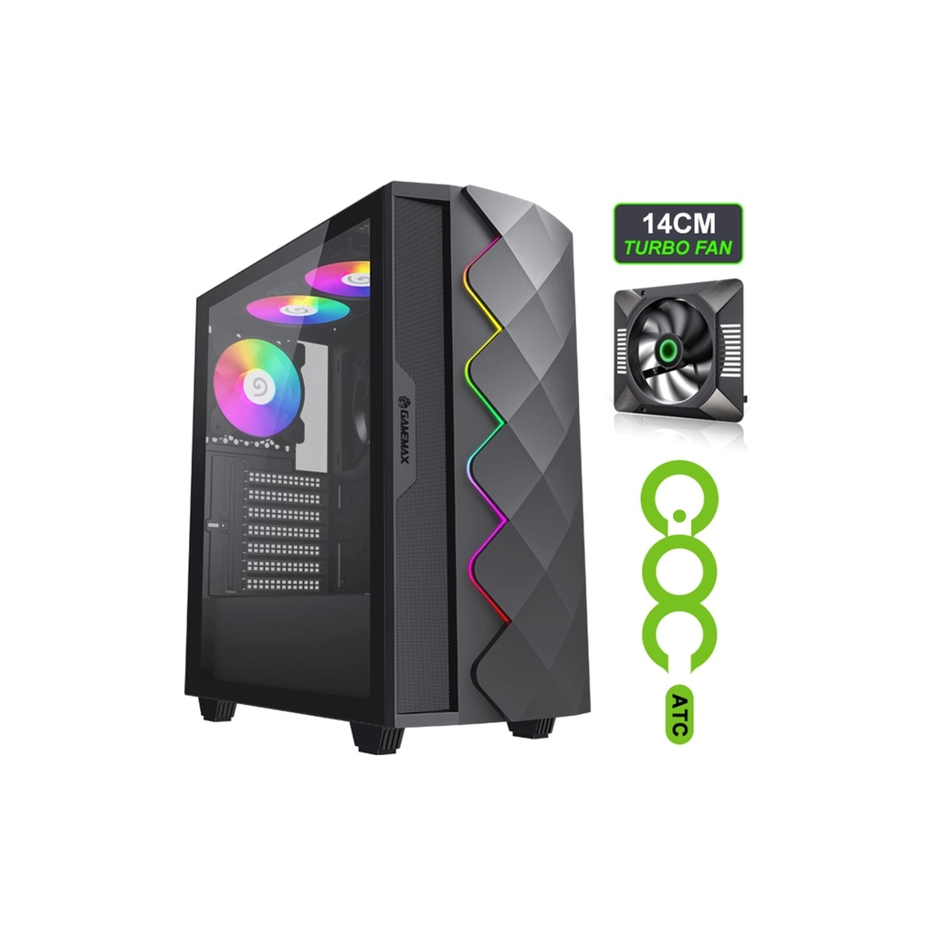 Корпус Gamemax Black Diamond CP - фото 2 Корпус Gamemax Black Diamond CP - фото 2