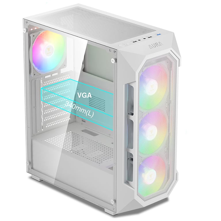 Корпус для ПК Gamdias AURA GC1 ELITE WH ARGB (4711514500608) - фото 10