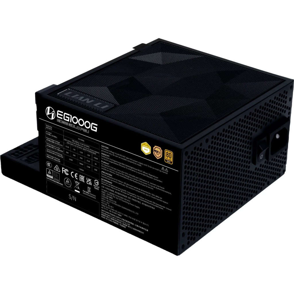 Блок живлення Lian Li 1000W EDGE GOLD Black (G9P.EG1000G.BH00.EU) - фото 3 Блок живлення Lian Li 1000W EDGE GOLD Black (G9P.EG1000G.BH00.EU) - фото 3