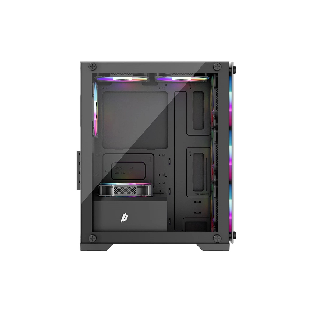 Корпус для ПК 1stPlayer X2-M-BK-4F1 - фото 3 Корпус для ПК 1stPlayer X2-M-BK-4F1 - фото 3