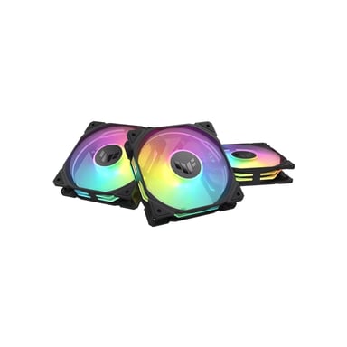 Кулер до корпусу ASUS TUF Gaming TR120 ARGB Reverse Triple Pack Black (90DA00D0-B09020) - фото 1