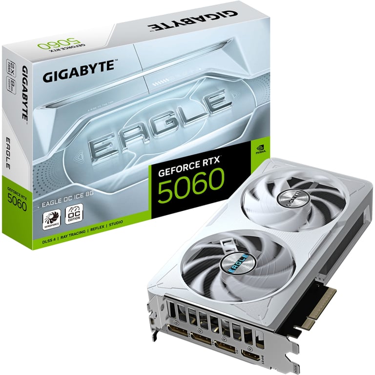 Відеокарта GIGABYTE GeForce RTX5060 8Gb EAGLE OC ICE (GV-N5060EAGLEOC ICE-8GD) - фото 10