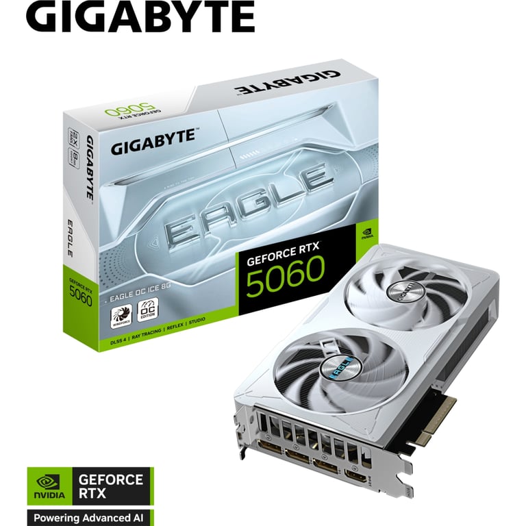 Відеокарта GIGABYTE GeForce RTX5060 8Gb EAGLE OC ICE (GV-N5060EAGLEOC ICE-8GD) - фото 11