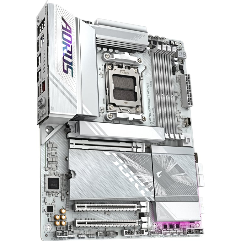 Материнська плата GIGABYTE X870E AORUS ELITE WIFI7 ICE (X870E A ELITE WIFI7 ICE) - фото 2