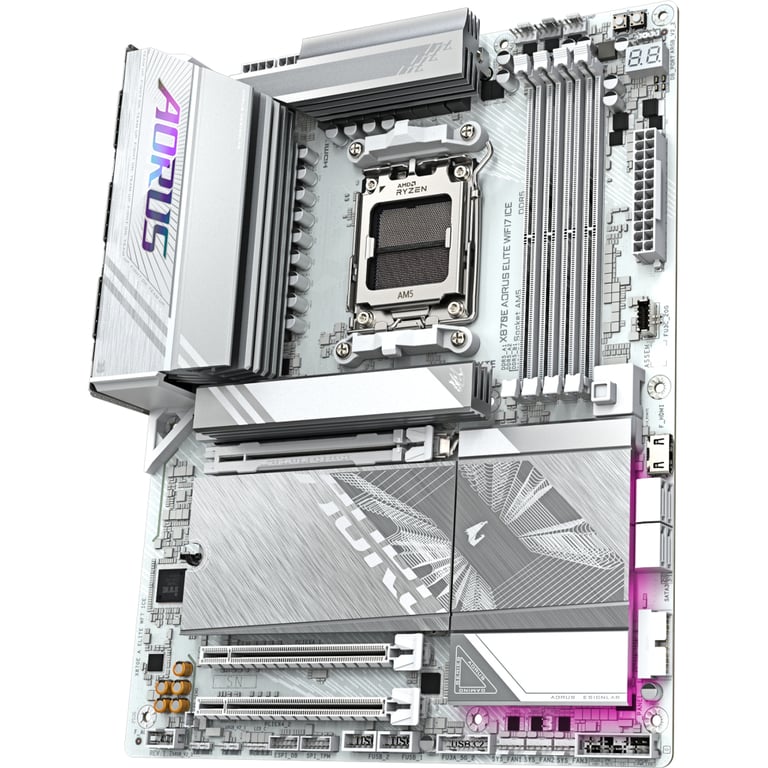 Материнська плата GIGABYTE X870E AORUS ELITE WIFI7 ICE (X870E A ELITE WIFI7 ICE) - фото 3