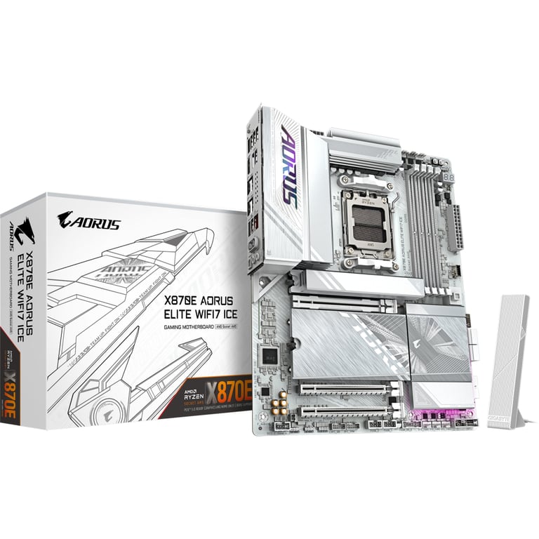 Материнська плата GIGABYTE X870E AORUS ELITE WIFI7 ICE (X870E A ELITE WIFI7 ICE) - фото 5