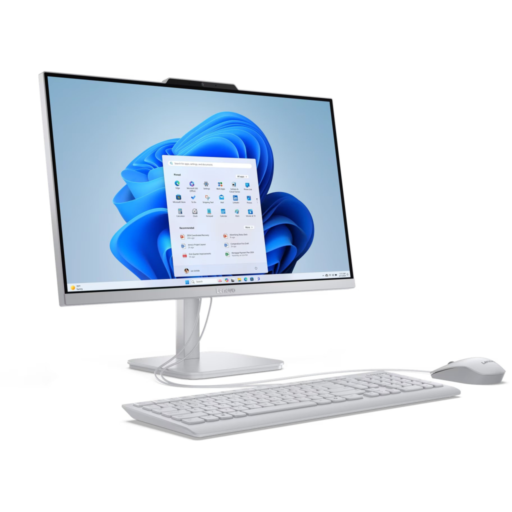 Комп'ютер Lenovo A100 AiO / i3-N305, 8, 512, WKM (F0J60045UO) - фото 10 Комп'ютер Lenovo A100 AiO / i3-N305, 8, 512, WKM (F0J60045UO) - фото 10