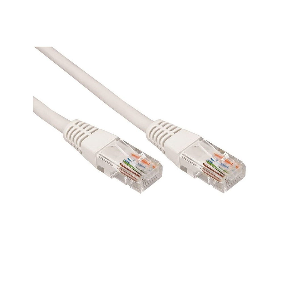 Патч-корд 0.25м, UTP, cat.5e, CU, 24AWG, gray Kingda (KD-PAUT3025GY) - фото 1