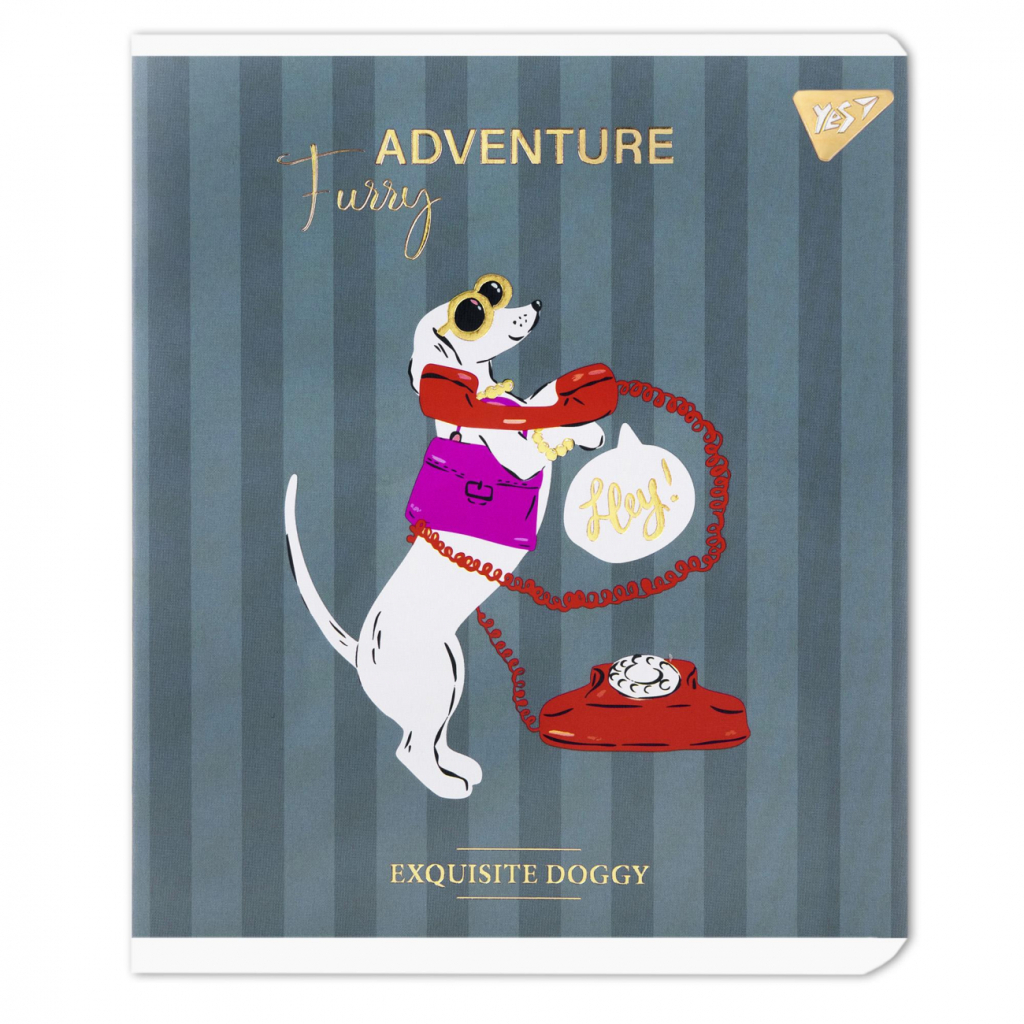 Зошит Yes Exquisite doggy А5 24 аркушів клітинка (767536) - фото 6 Зошит Yes Exquisite doggy А5 24 аркушів клітинка (767536) - фото 6