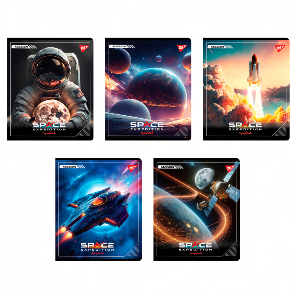 Зошит Yes Space expedition А5 18 аркушів клітинка (767523) Зошит Yes Space expedition А5 18 аркушів клітинка (767523)