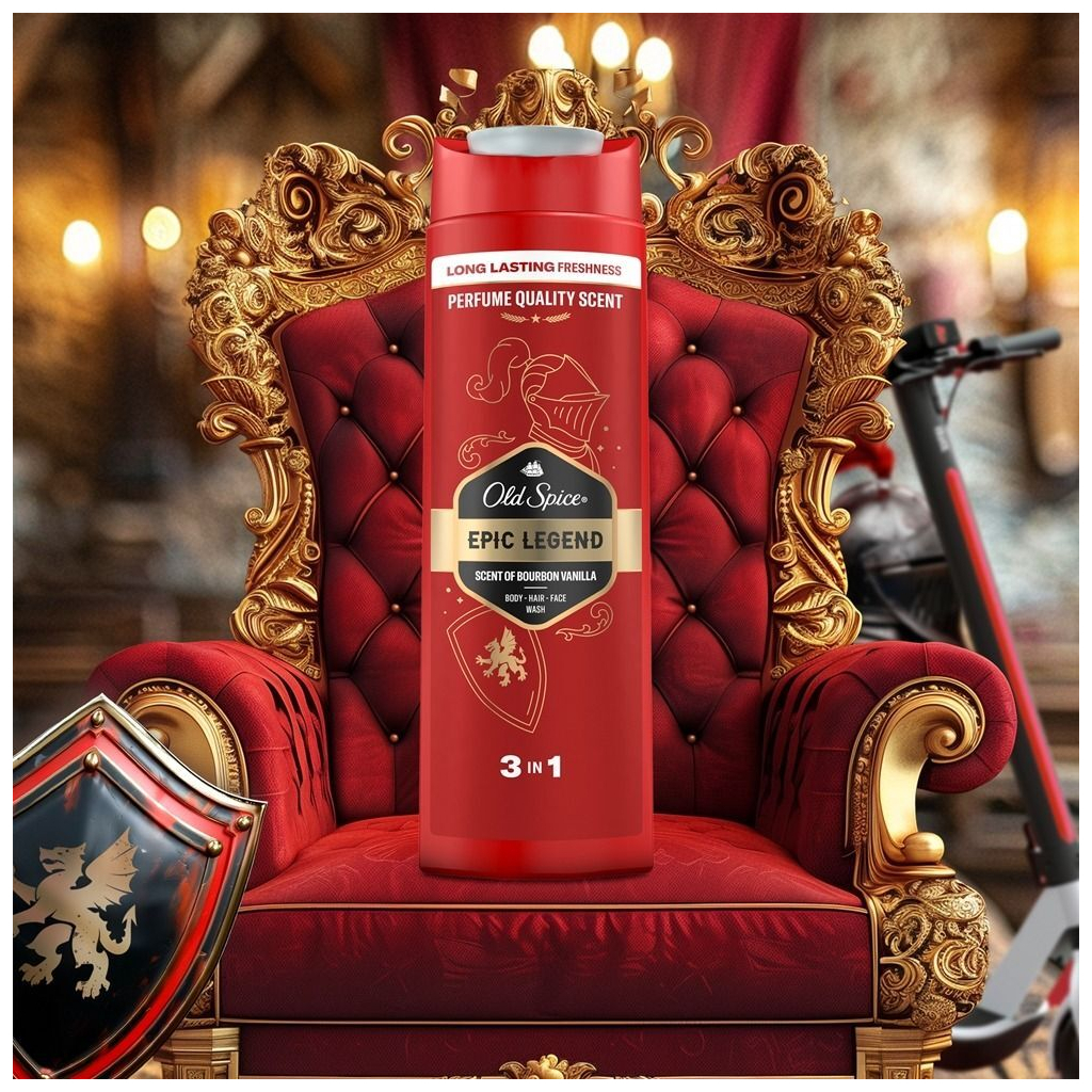 Гель для душу Old Spice Epic Legend 400 мл (8700216611046) - фото 8 Гель для душу Old Spice Epic Legend 400 мл (8700216611046) - фото 8