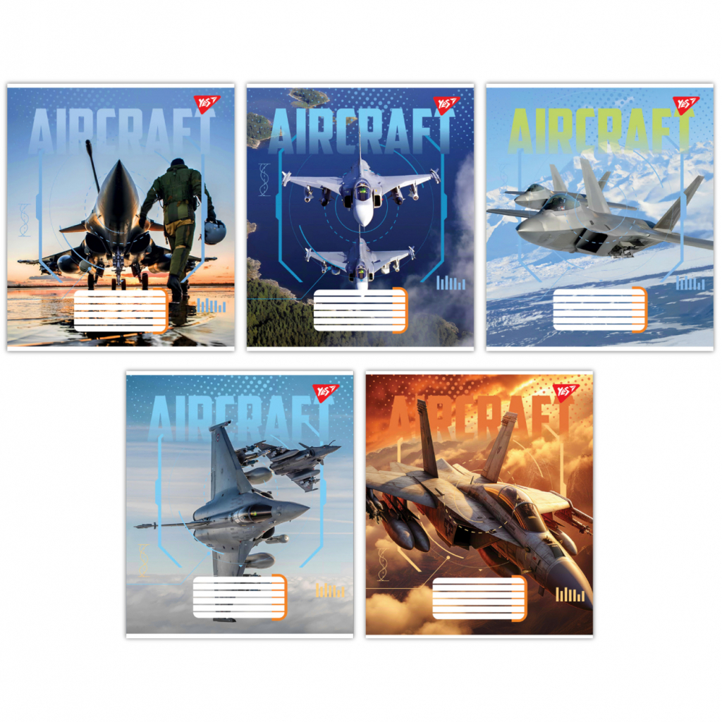 Зошит Yes Aircraft А5 60 аркушів лінія (767152) - фото 1 Зошит Yes Aircraft А5 60 аркушів лінія (767152) - фото 1