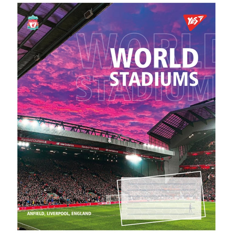 Зошит Yes World stadium А5 60 аркушів клітинка (767148) - фото 2