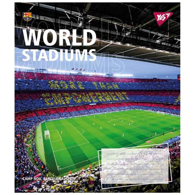 Зошит Yes World stadium А5 60 аркушів клітинка (767148) - фото 3
