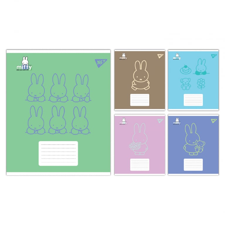 Зошит Yes Miffy Bunny А5 18 аркушів клітинка (767620) - фото 1