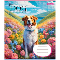 Зошит 1 вересня Floral dog А5 12 аркушів лінія (766943) - фото 4