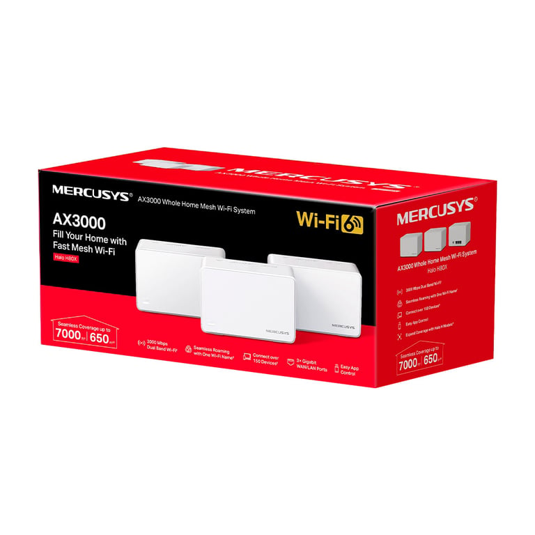 Точка доступу Wi-Fi Mercusys HALO-H80X-3-PACK - фото 3