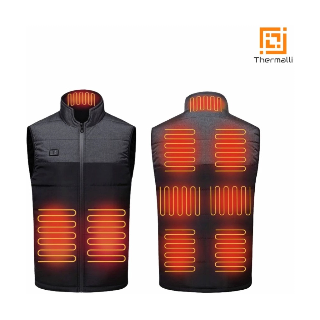 Жилет з підігрівом Thermalli Chatel чорний/сірий S (10100505-01S) - фото 5 Жилет з підігрівом Thermalli Chatel чорний/сірий S (10100505-01S) - фото 5