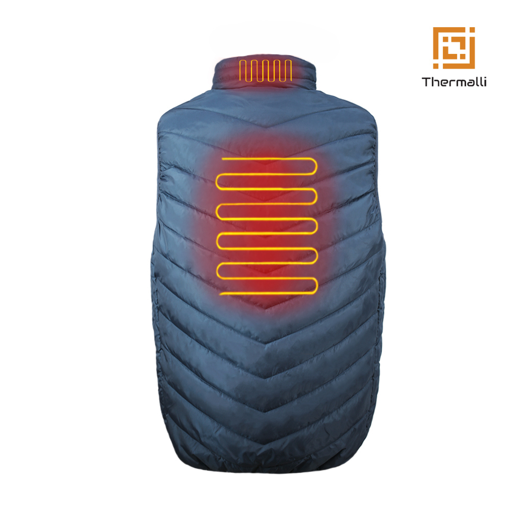 Жилет з підігрівом Thermalli Val Cenis синій XL (10100105-44XL) - фото 2 Жилет з підігрівом Thermalli Val Cenis синій XL (10100105-44XL) - фото 2