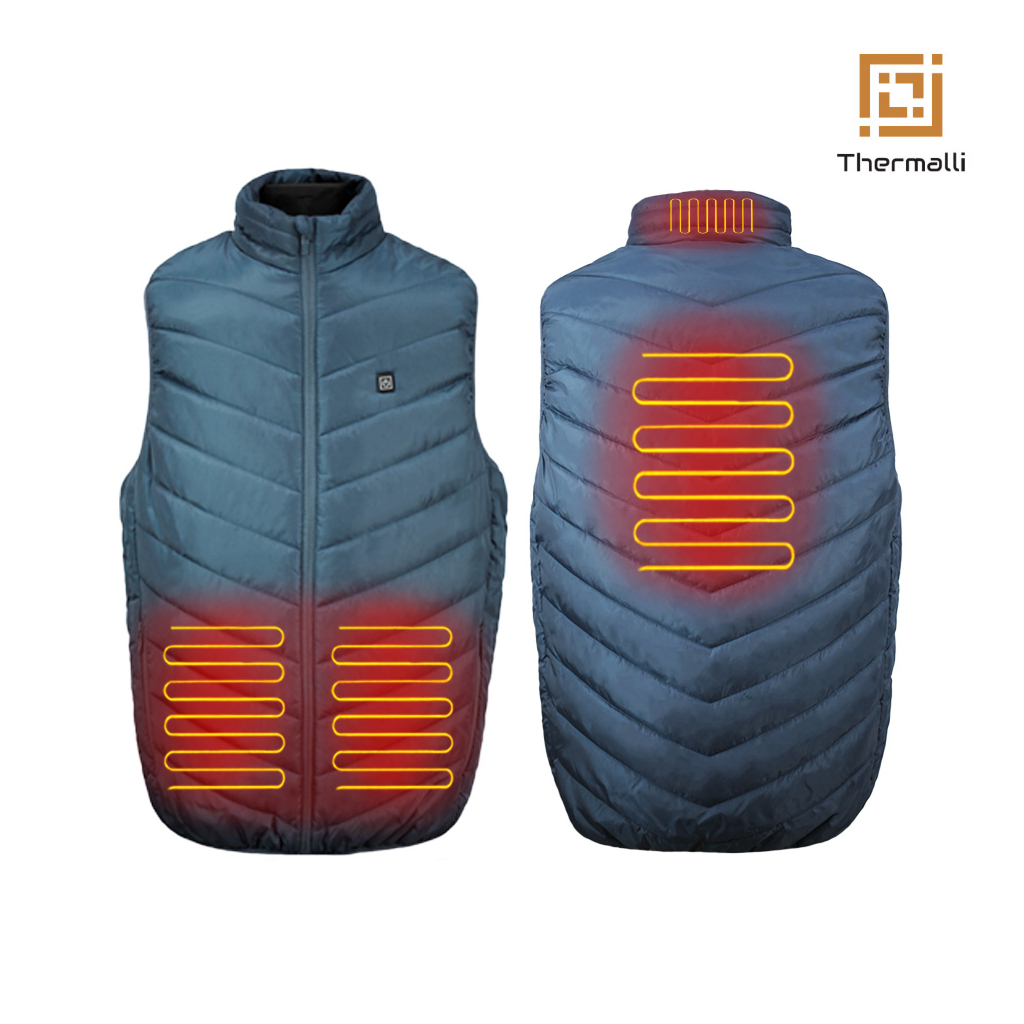 Жилет з підігрівом Thermalli Val Cenis синій XL (10100105-44XL) - фото 3 Жилет з підігрівом Thermalli Val Cenis синій XL (10100105-44XL) - фото 3