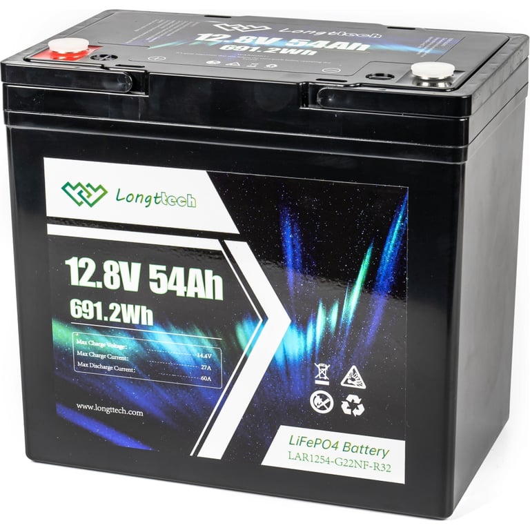 Батарея LiFePo4 Longttech 12.8V - 54Ah (LAR1254-G22NF-R32) - фото 2