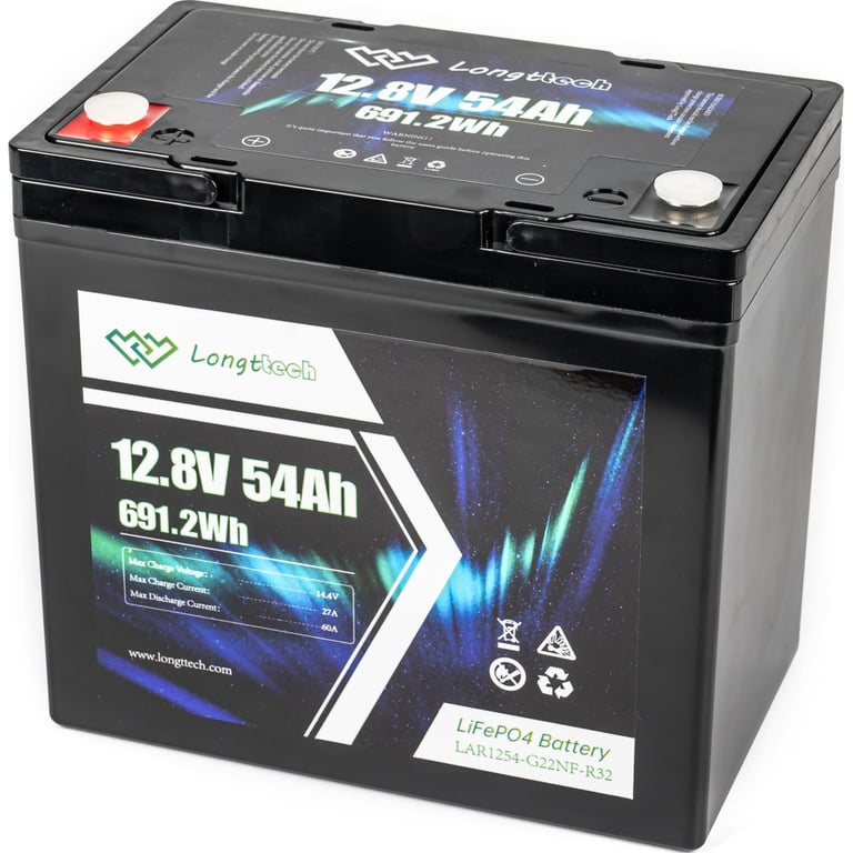 Батарея LiFePo4 Longttech 12.8V - 54Ah (LAR1254-G22NF-R32) - фото 3