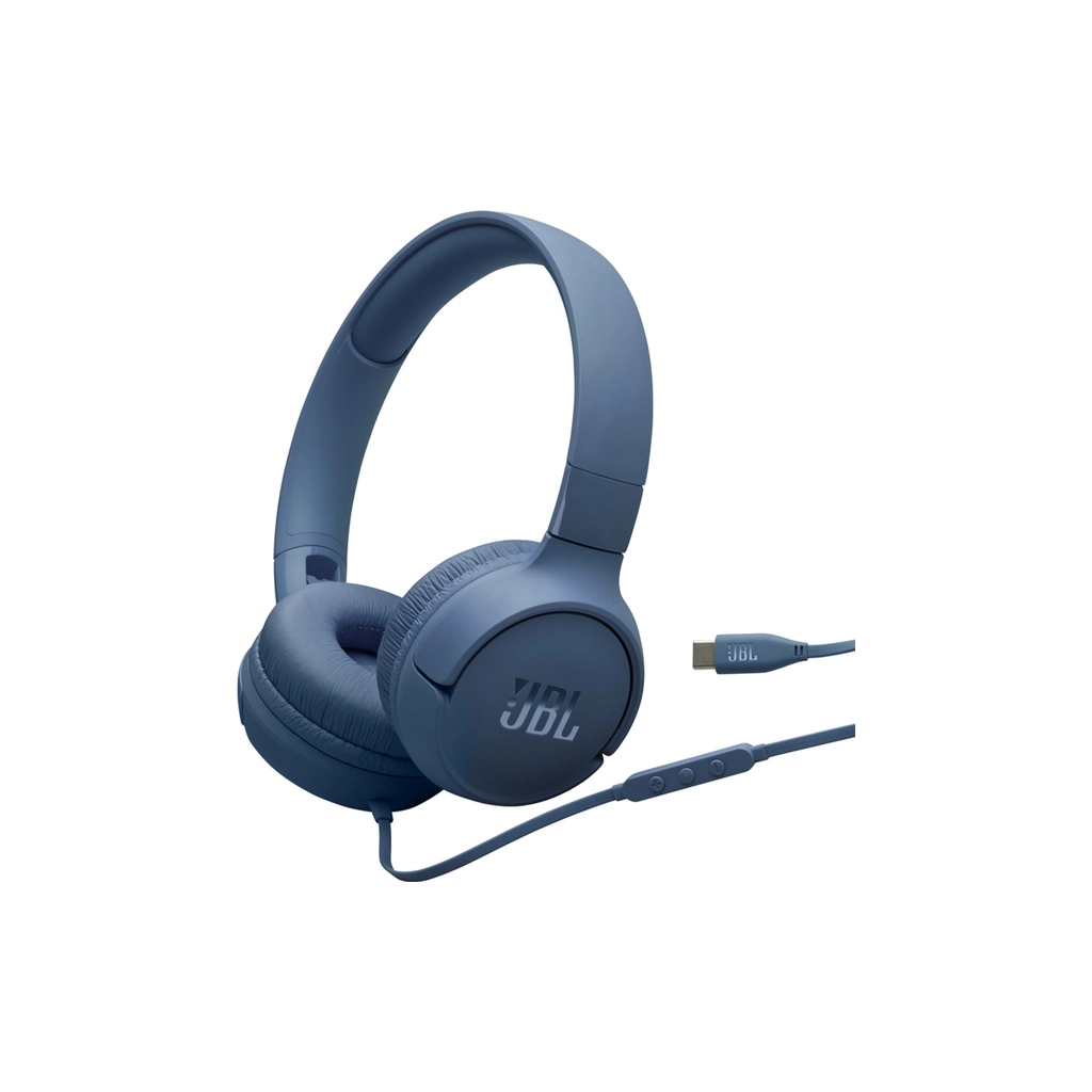 Навушники JBL Tune 520C USB-C Blue (JBLT520CBLU) - фото 1