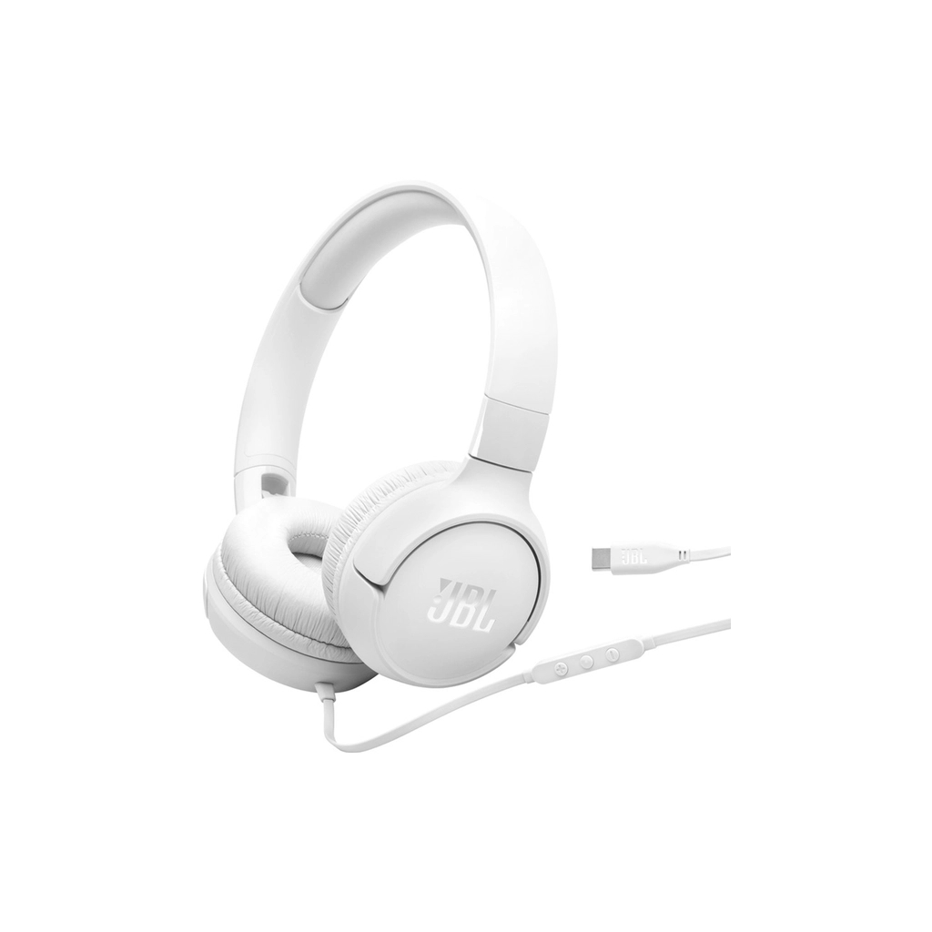 Навушники JBL Tune 520C USB-C White (JBLT520CWHT) - фото 1
