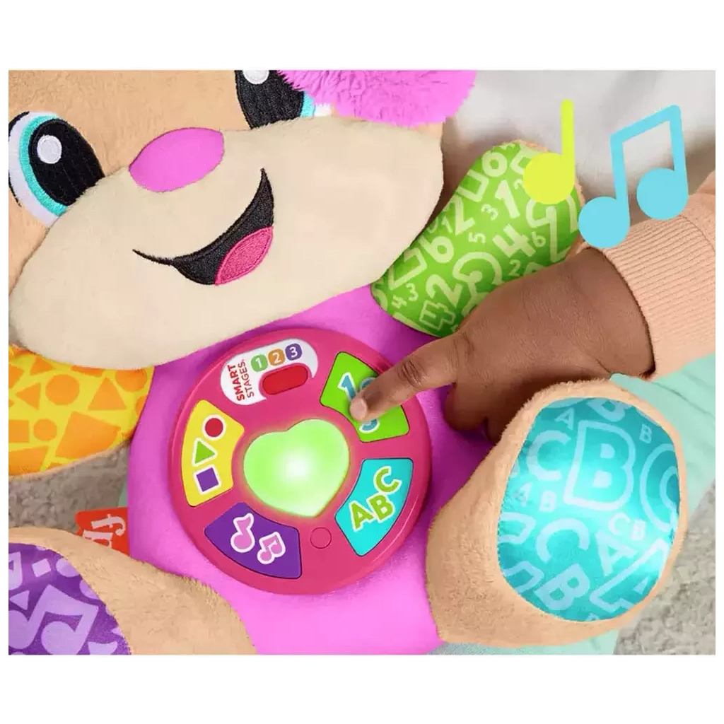 Розвиваюча іграшка Fisher-Price Smart Stages Сестричка розумного цуценя багатомовна (JFD32) - фото 5 Розвиваюча іграшка Fisher-Price Smart Stages Сестричка розумного цуценя багатомовна (JFD32) - фото 5