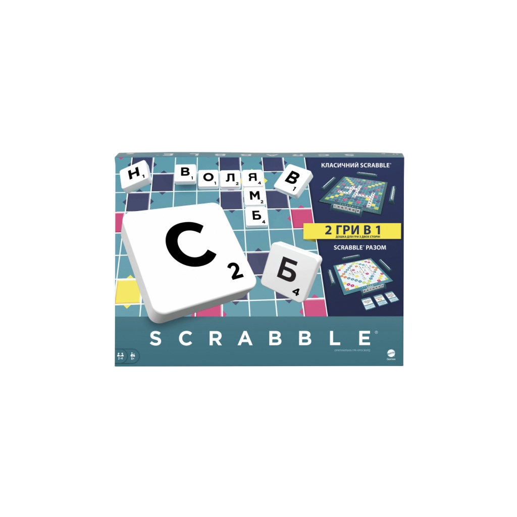Настільна гра Scrabble Скрабл Оригінал українською (HXW21) Настільна гра Scrabble Скрабл Оригінал українською (HXW21)
