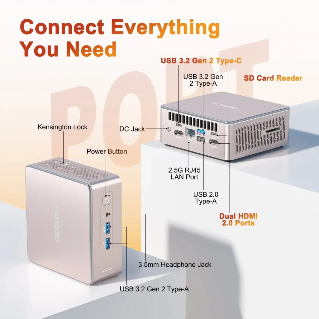 Комп'ютер GEEKOM Mimi PC A5 / Ryzen7 5825U, 16, 512, W11Pro (GMA5R75825U-16512-EU) - фото 7 Комп'ютер GEEKOM Mimi PC A5 / Ryzen7 5825U, 16, 512, W11Pro (GMA5R75825U-16512-EU) - фото 7