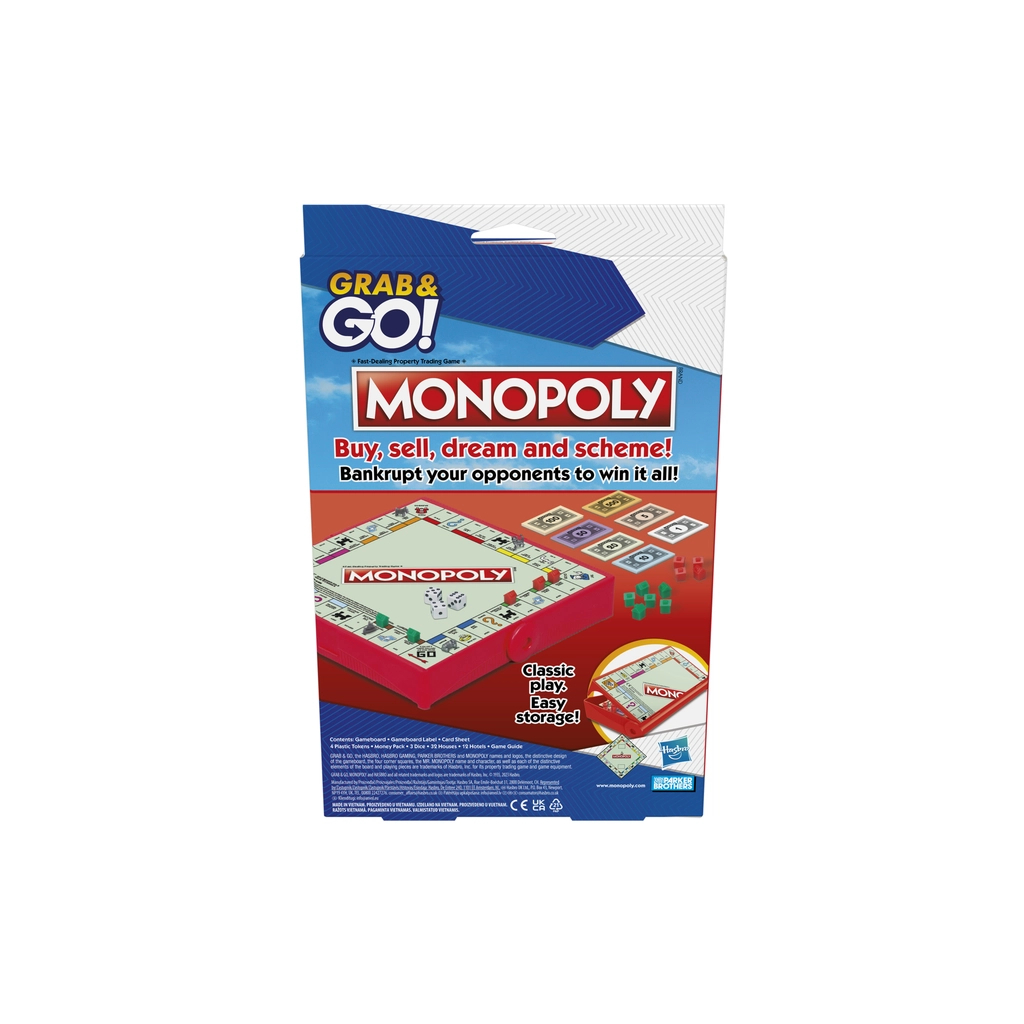 Настільна гра Hasbro дорожня Монополія (F8256) - фото 4 Настільна гра Hasbro дорожня Монополія (F8256) - фото 4