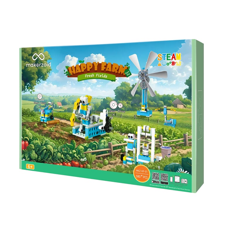 Конструктор Makerzoid Happy Farm Fresh Fields (MKZ-HF-01) - фото 1