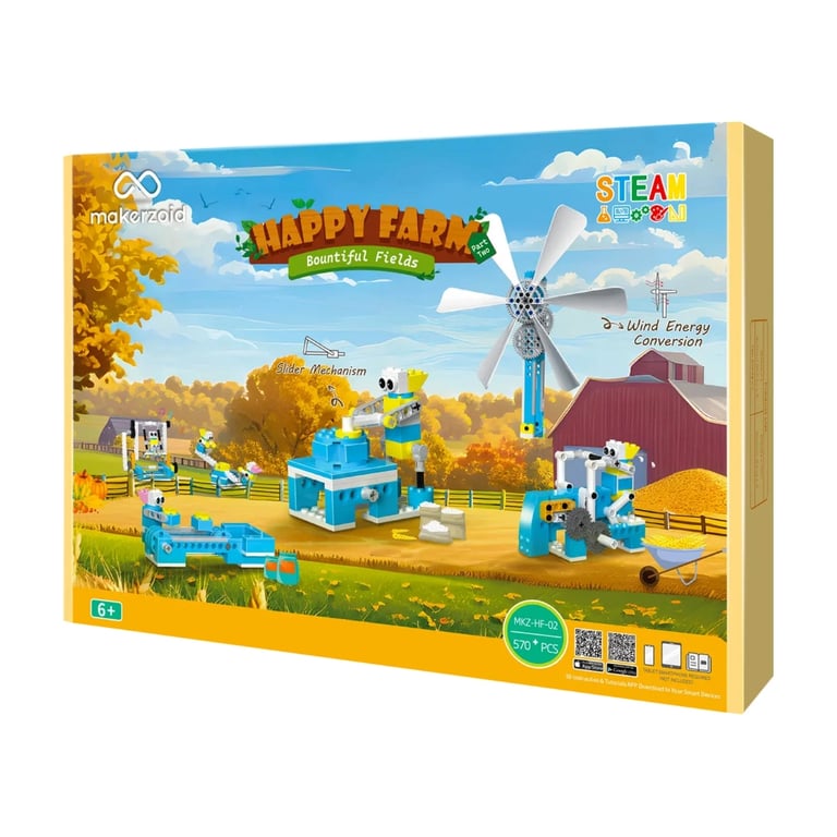 Конструктор Makerzoid Happy Farm Bountiful Fields (MKZ-HF-02) - фото 1