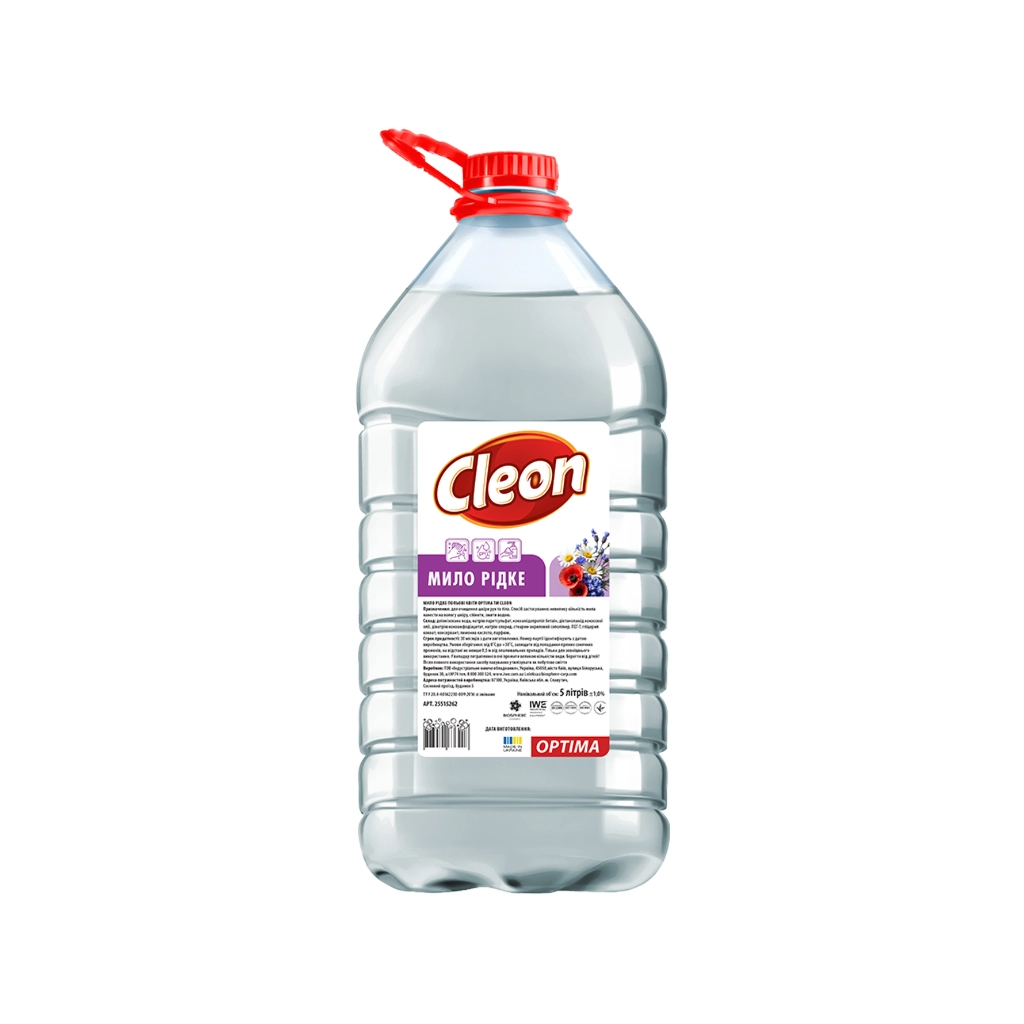 Рідке мило Cleon Польові квіти 5 л (4820289450268) - фото 1 Рідке мило Cleon Польові квіти 5 л (4820289450268) - фото 1