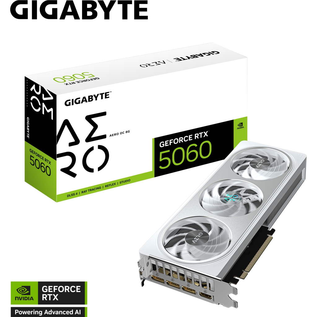 Відеокарта GIGABYTE GeForce RTX5060 8Gb AERO OC (GV-N5060AERO OC-8GD) - фото 11 Відеокарта GIGABYTE GeForce RTX5060 8Gb AERO OC (GV-N5060AERO OC-8GD) - фото 11
