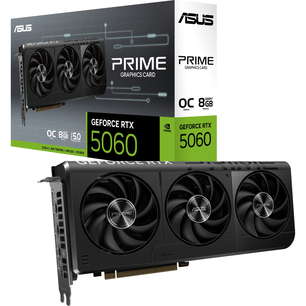Відеокарта ASUS GeForce RTX5060 8Gb PRIME OC (PRIME-RTX5060-O8G) - фото 11 Відеокарта ASUS GeForce RTX5060 8Gb PRIME OC (PRIME-RTX5060-O8G) - фото 11