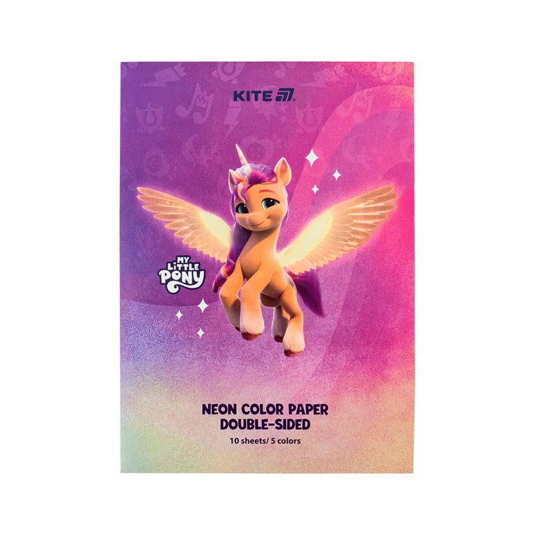 Кольоровий папір Kite А4 неоновий My Little Pony (10 аркушів/ 5 кольорів) (LP24-252) - фото 1