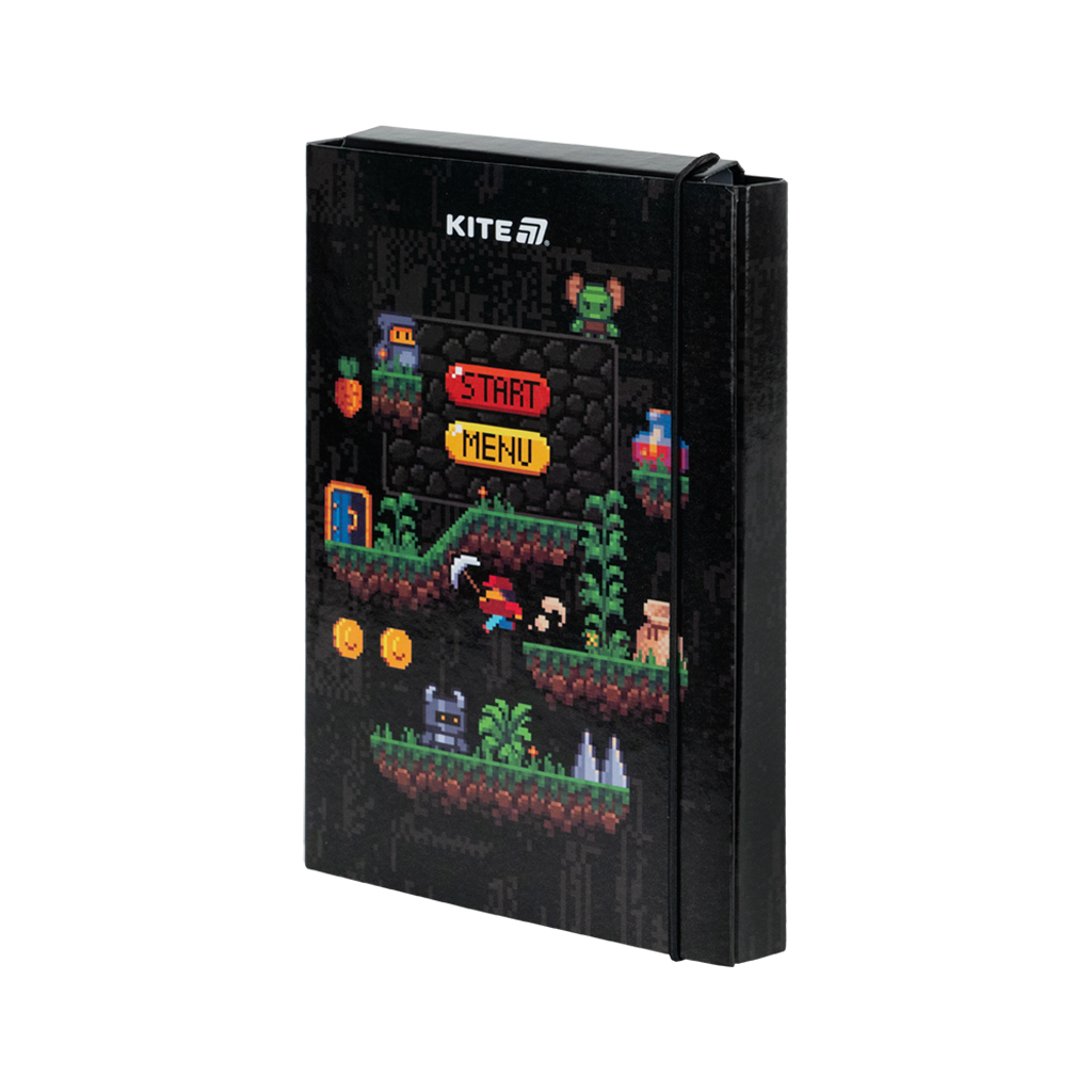 Папка для зошитів Kite В5 на гумці Pixel Game (K25-210-2) - фото 1 Папка для зошитів Kite В5 на гумці Pixel Game (K25-210-2) - фото 1