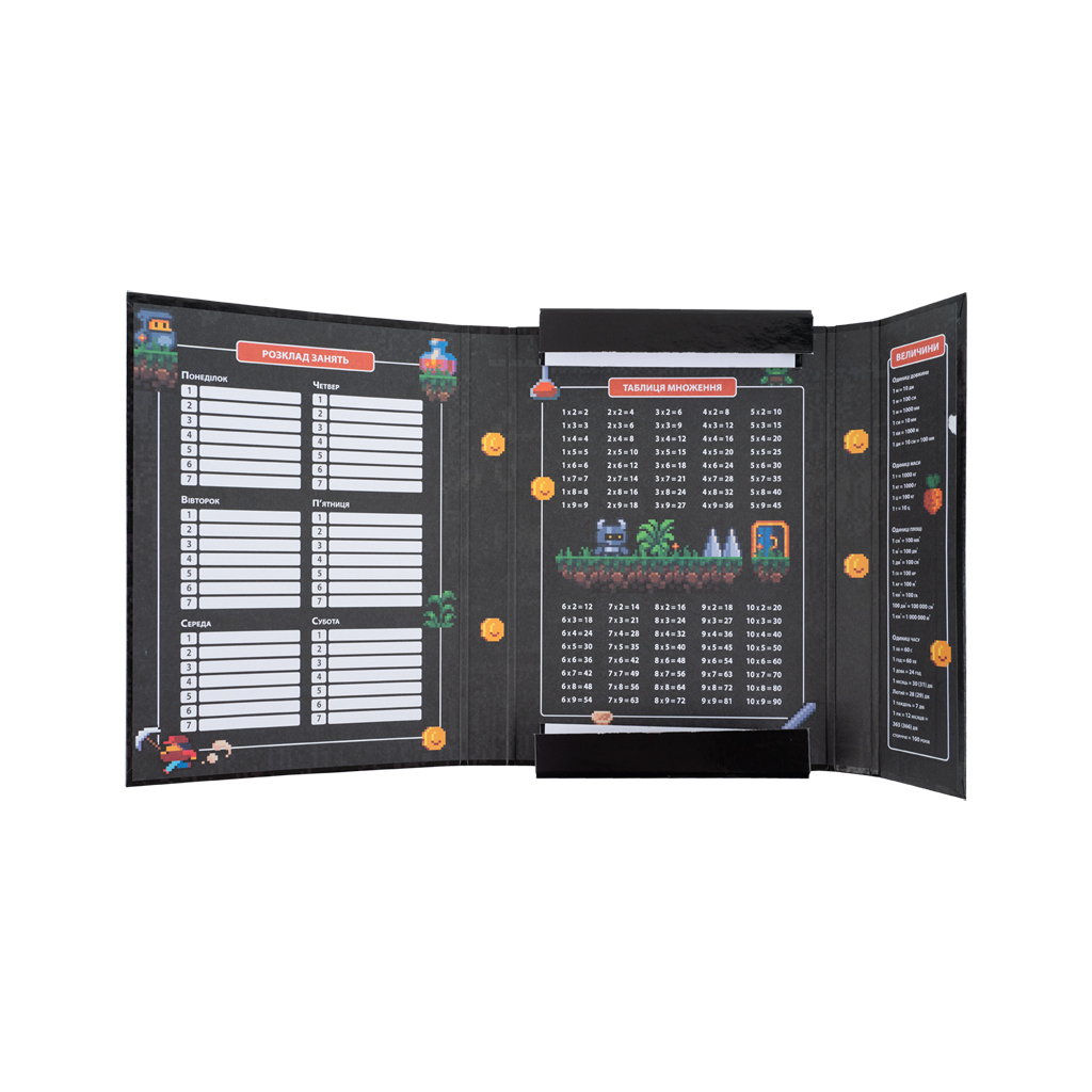 Папка для зошитів Kite В5 на гумці Pixel Game (K25-210-2) - фото 4 Папка для зошитів Kite В5 на гумці Pixel Game (K25-210-2) - фото 4