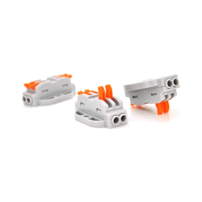 З’єднувач кабелю 2-line аналог WAGO K223-2P, 10шт/пак Voltronic (K223-2P/10)