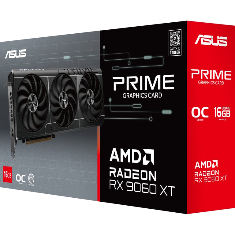 Відеокарта ASUS Radeon RX 9060 XT 16Gb PRIME OC (PRIME-RX9060XT-O16G) - фото 11