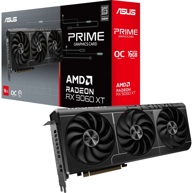 Відеокарта ASUS Radeon RX 9060 XT 16Gb PRIME OC (PRIME-RX9060XT-O16G) - фото 12