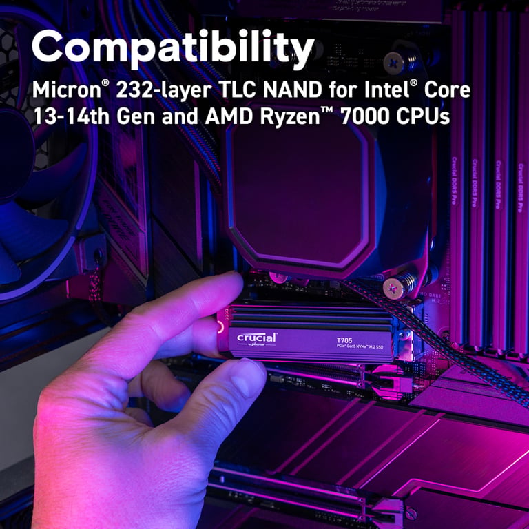 Накопичувач SSD M.2 2280 1TB T705 with Heatsink Micron (CT1000T705SSD5) - фото 6