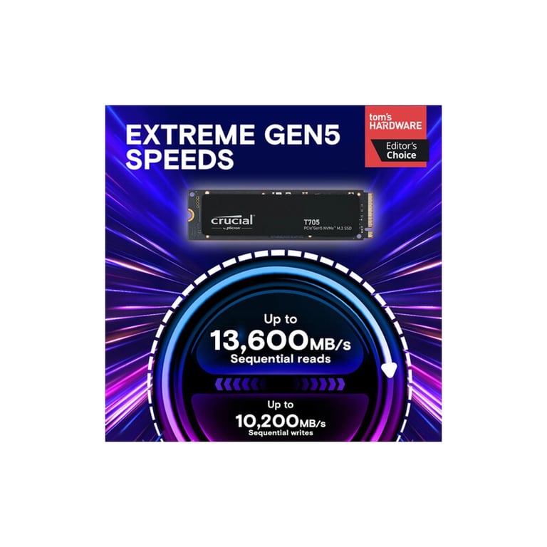 Накопичувач SSD M.2 2280 4TB T705 Micron (CT4000T705SSD3) - фото 2