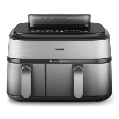 Мультипіч Philips Dual Basket Airfryer 5000 Series (NA555/00) - фото 1